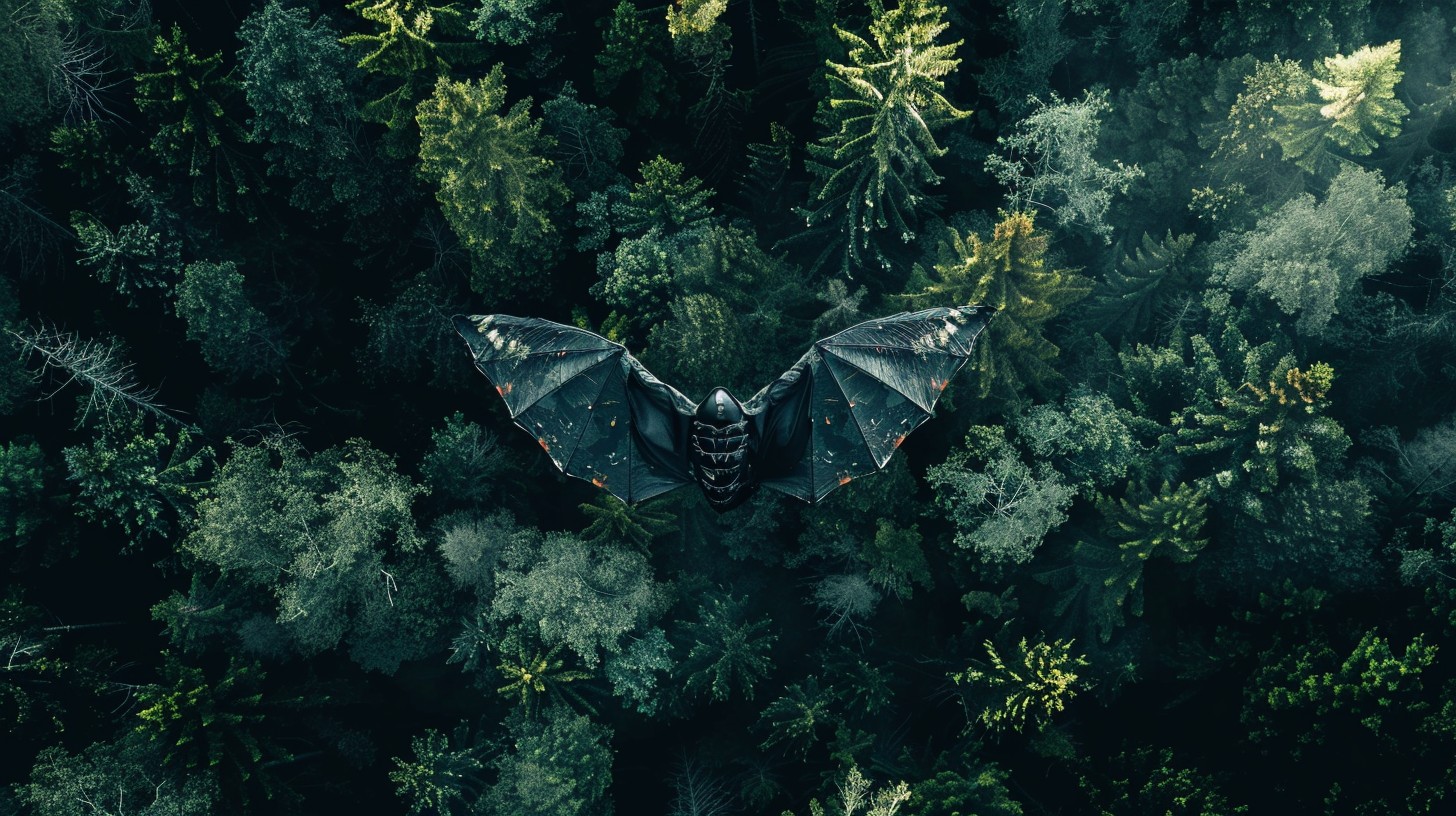 Free Bat Over Forest Image - Bat, Forest, Flying | Download at StockCake