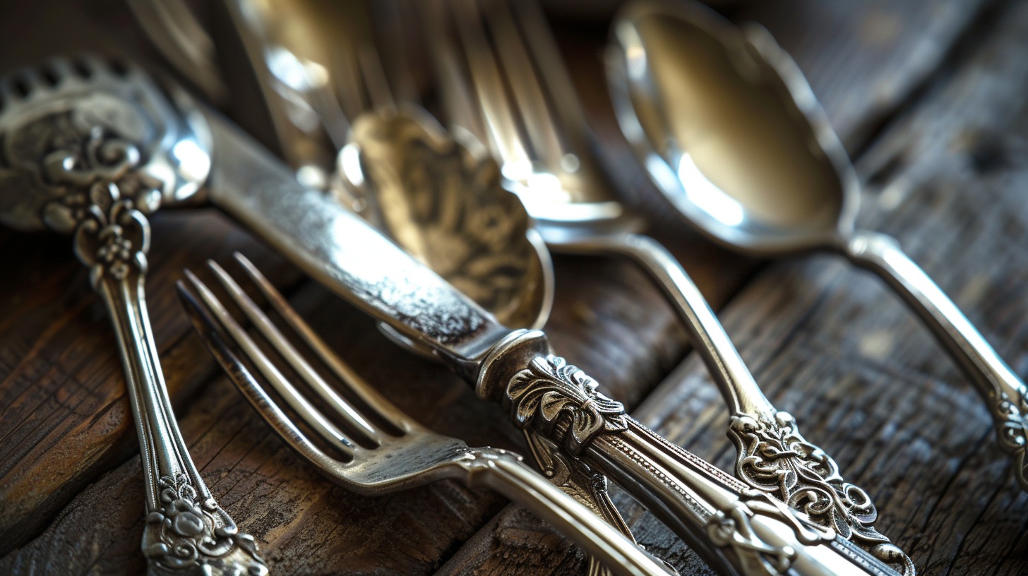Sorted Silverware Free Vintage Silverware Arrangement Image - Antique, Silverware ...