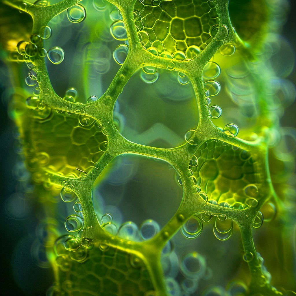 Free Intricate Cellular Structure Image - Microscopy, Cells, Green ...
