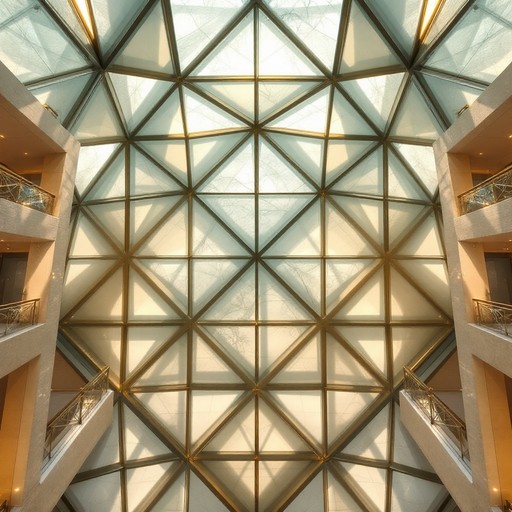 Free Geometric Glass Ceiling Image - Architectural, Geometric, Glass ...