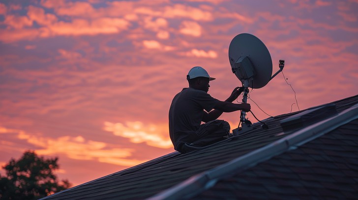 Free Installing Satellite Dish Image | Download at StockCake