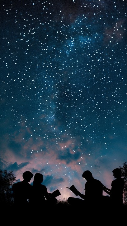 Free Starry Night Gathering Image - Starry, Night, Gathering | Download ...