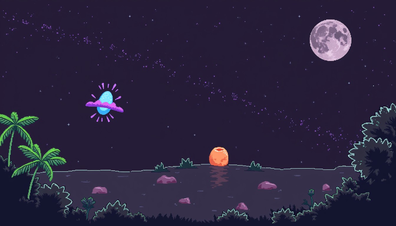 Free Cosmic Pixel Adventure Image - Pixel, Space, Alien | Download at ...