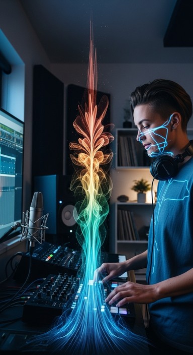 Music Mixing Visualization Free Sound Becomes Light Image - Studio, Audio, Mixing | Download at ...