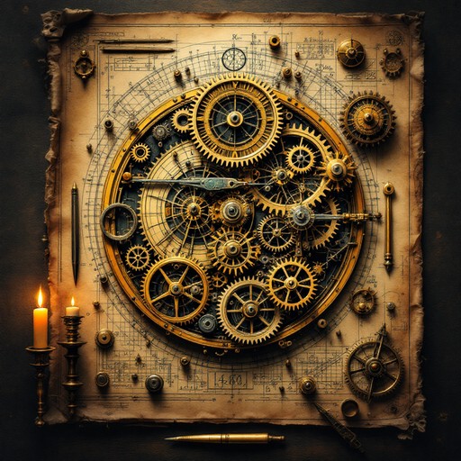 Technical Drawing Renaissance Free Mechanical Renaissance Drawing Image - Gears, Clockwork ...