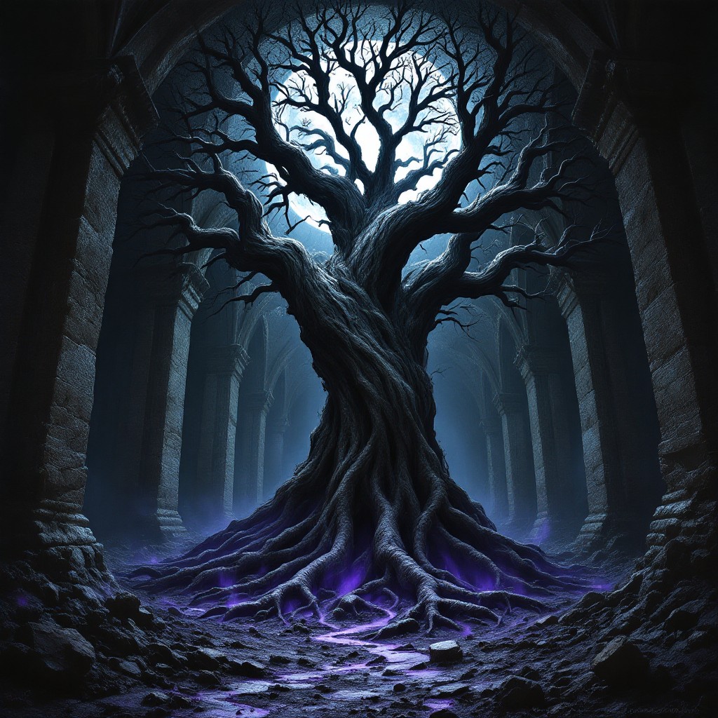 Free Moonlit Gothic Tree Image - Gothic, Moonlight, Tree | Download at ...