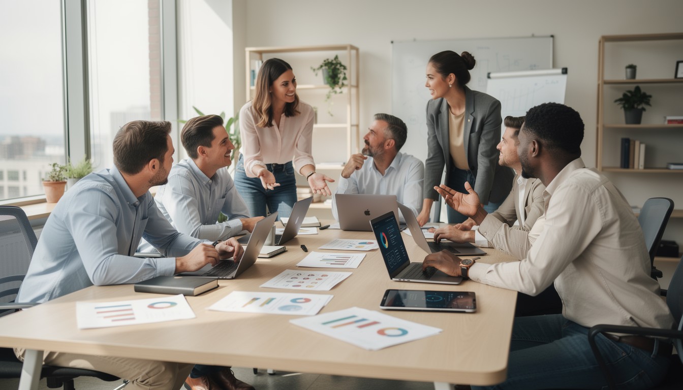 Free Collaborative Business Discussion Image - Business, Team, Meeting ...