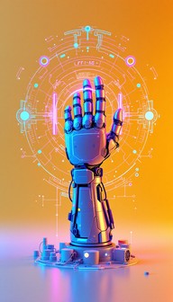 Free Future Meets Present Image - Robotic, Holographic, Futuristic ...