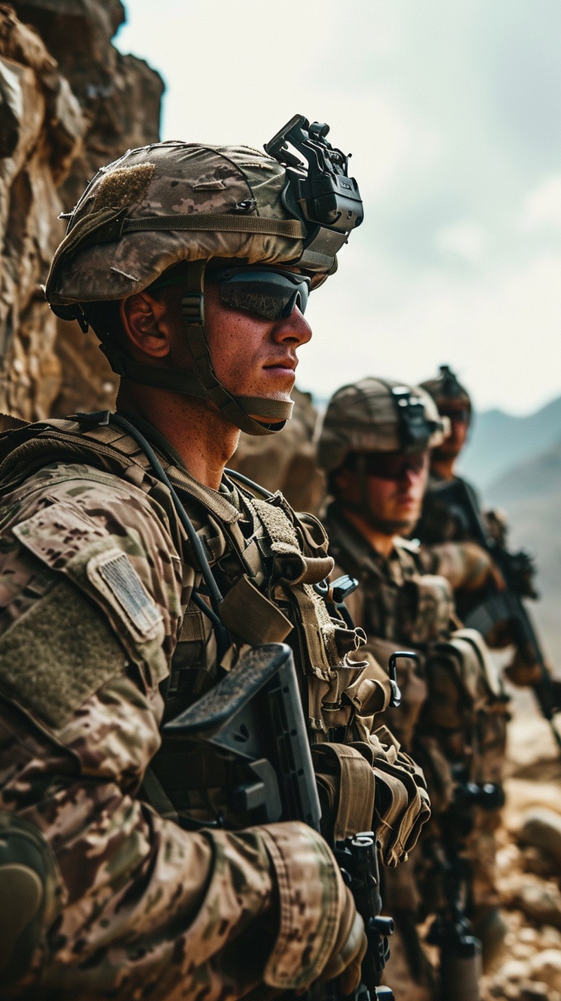 Free Soldiers Standing Guard Image - Military, Soldiers, Camouflage ...