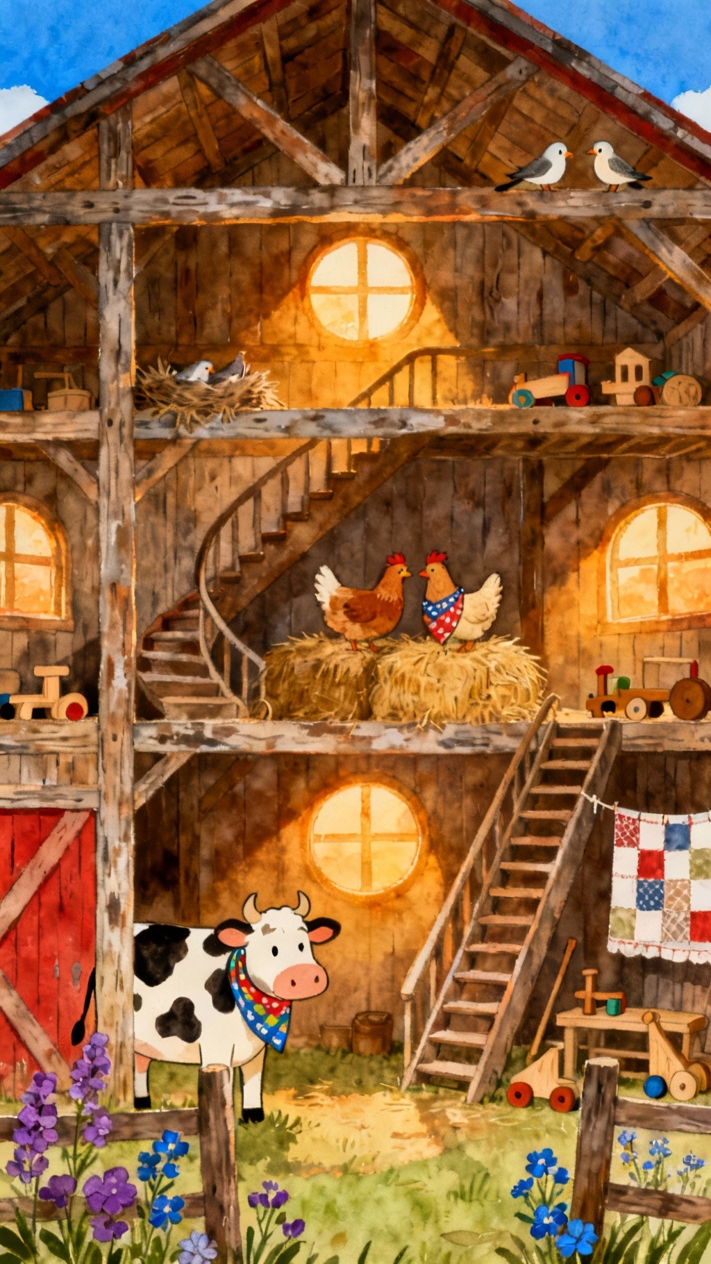 Free Cozy Barn Life Photo - Illustration, Barn, Farm | Download at ...