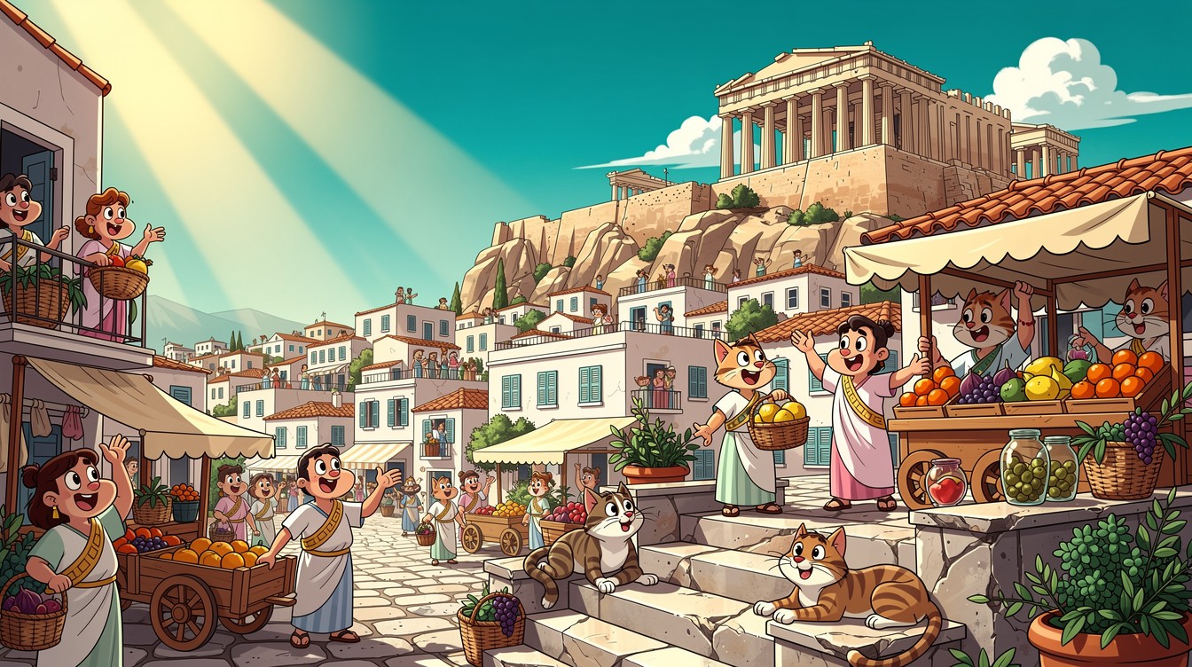 Greek Language Animation Free Animated Greek Adventure Image - Athens, Greece, Acropolis ...