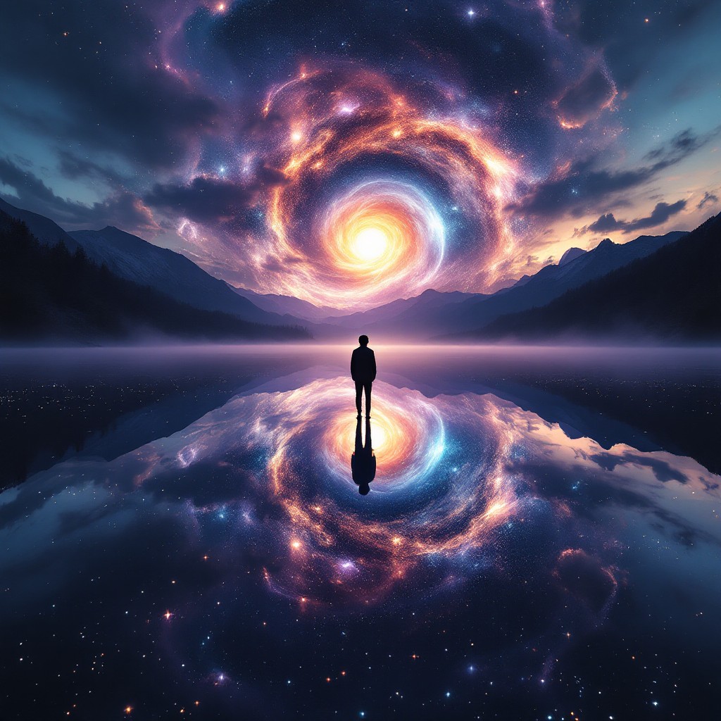 Free Cosmic Mirror Reflection Image - Cosmic, Reflection, Nebula ...
