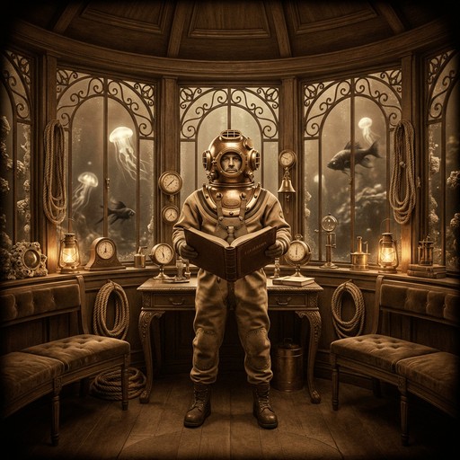 Free Deep Sea Explorer Image - Victorian, Sepia, Underwater | Download ...