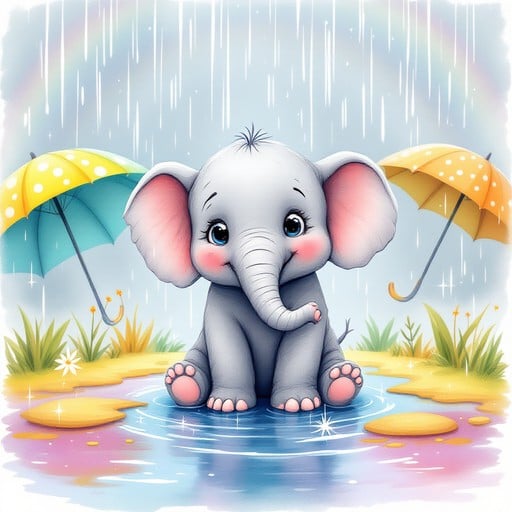 Free Rainy Day Elephant Image Download At Stockcake