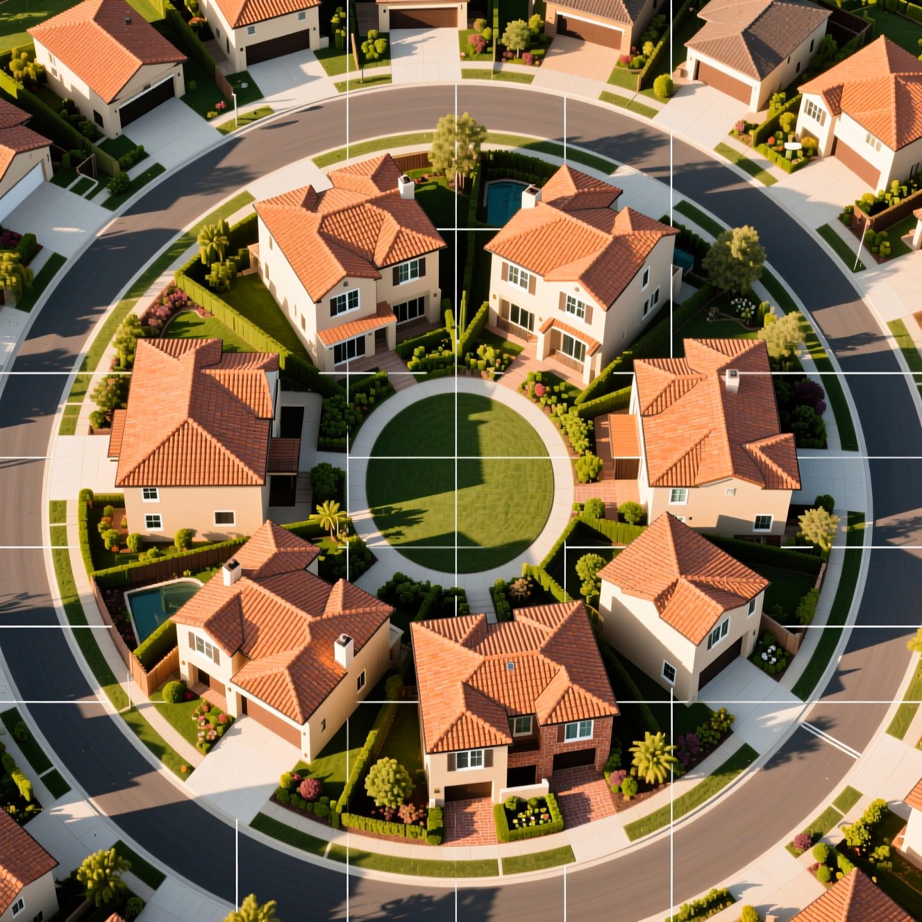 Free Concentric Residential Community Photo - Aerial, Residential ...