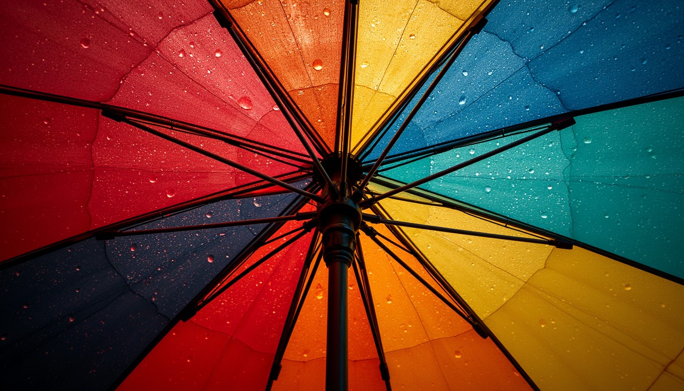 Free Colorful Umbrella Canopy Image - Umbrella, Rainbow, Colorful ...
