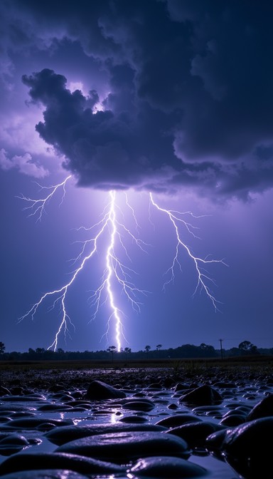 Free Lightning Strikes Night Image - Lightning, Storm, Thunder ...