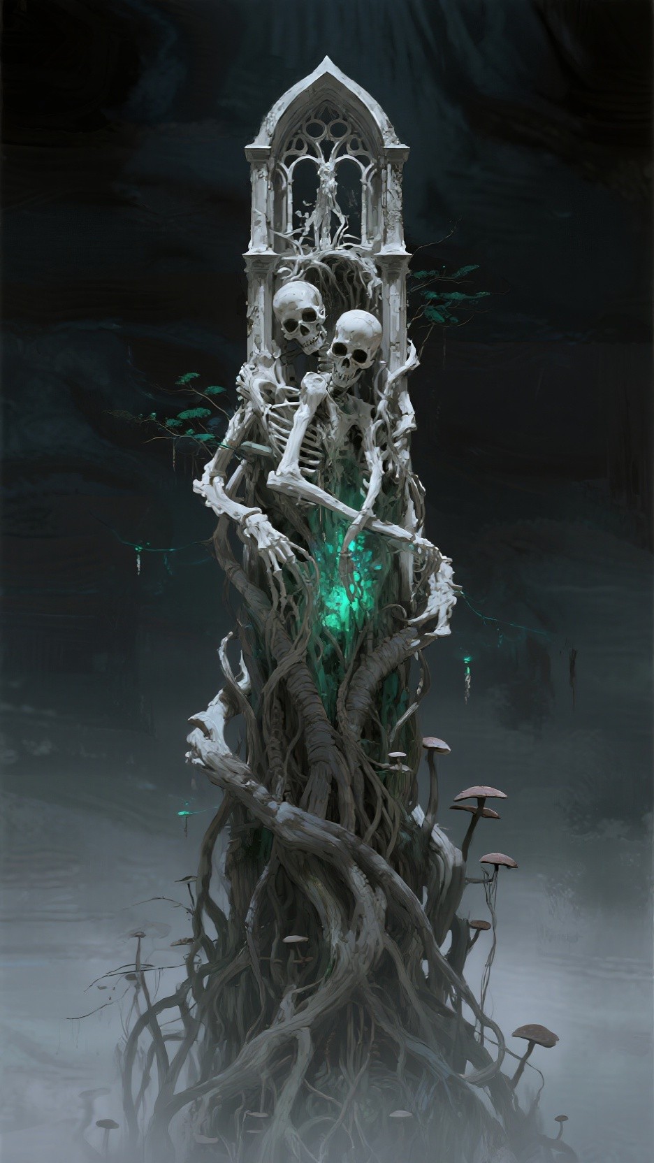 Free Luminous Bone Tower Image - Gothic, Skeletal, Tower | Download at ...