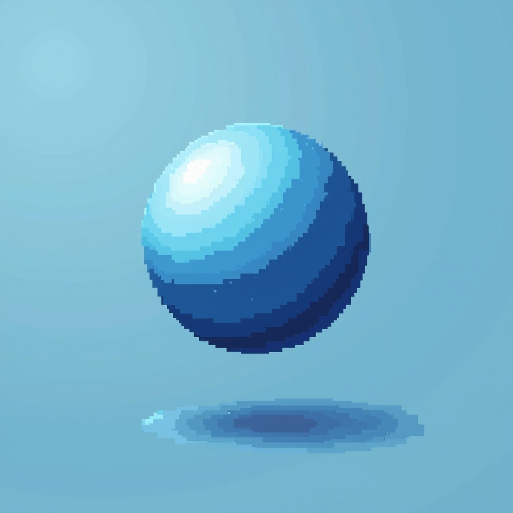 Free Floating Blue Orb Image - Sphere, Floating, Pixel | Download at ...