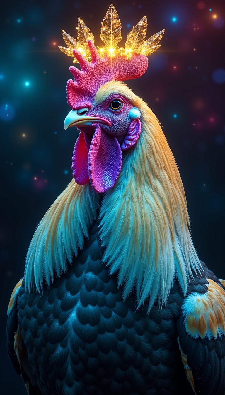 Free Cosmic Rooster King Photo - Rooster, Cosmic, Fantasy | Download at ...