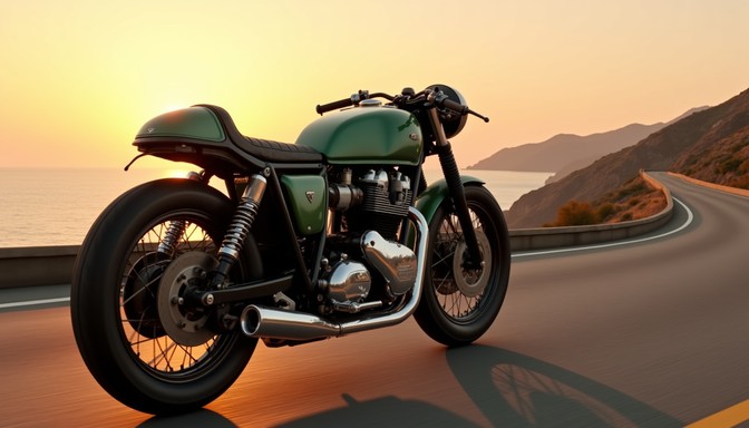 Rustic Motorcycle Background Free Vintage Motorcycle Parked Image - Motorcycle, Vintage, Rustic ...