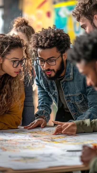 Free Team Analyzing Map Image - Teamwork, Collaboration, Map | Download ...