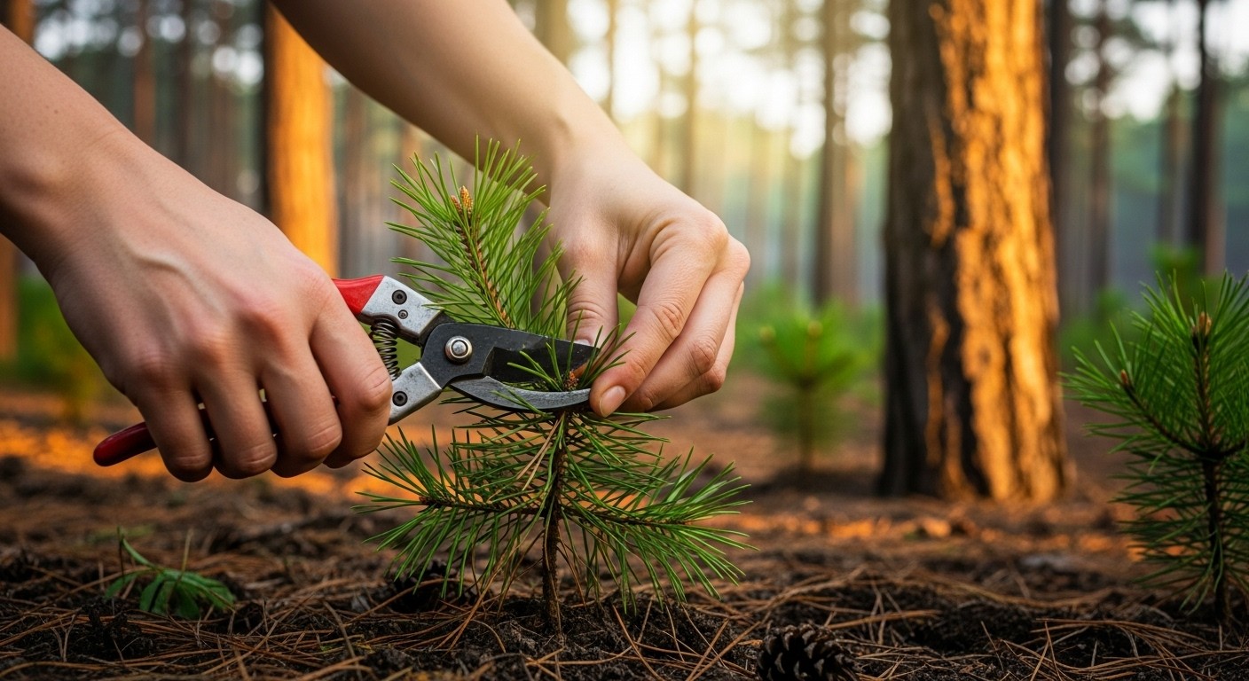 Free Pine sapling care Photo - Forestry, Pruning, Conservation ...