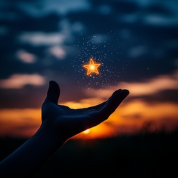 Free Star in Hand Image - Star, Hand, Sunset | Download at StockCake