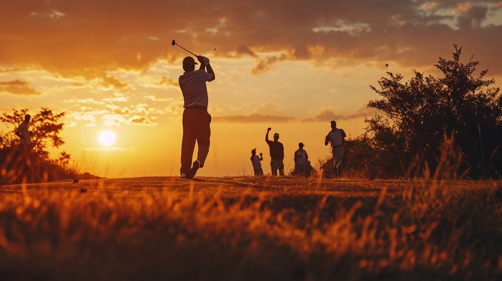 Free Sunset Golf Swing Image - Sunset, Golf, Swing | Download at StockCake