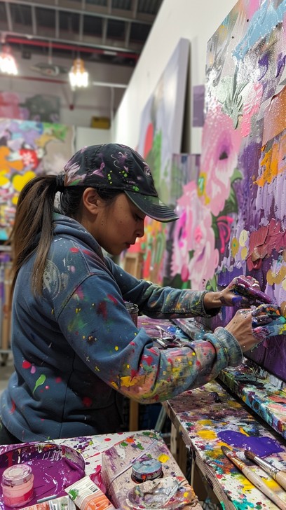 Artist L Free Artist at work Image - Artist, Studio, Painting | Download at ...