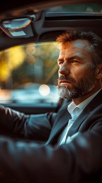 Free Focused Driver Portrait Image - Man, Driving, Contemplative ...