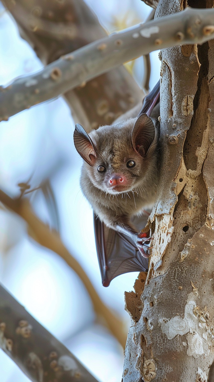 Free Bat on Tree Image - Bat, Tree, Wildlife | Download at StockCake