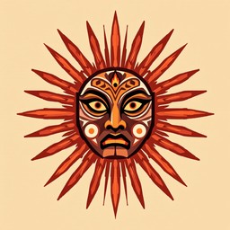 Sun Mask Colour In Free Sacred Sun Mask Image - Tribal, Mask, Geometric | Download at ...