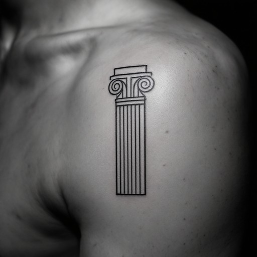 Column Tattoo Mathmatical Free Geometric Pillar Tattoo Image - Tattoo, Geometric, Minimalist ...