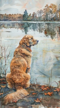 Dog Reflection Drawing Free Dog Reflecting Nature Image - Dog, Reflection, Nature | Download ...