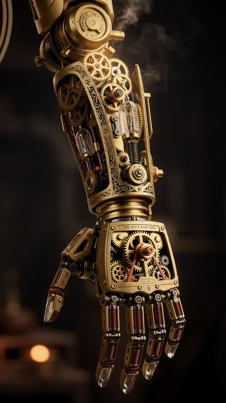 Free Clockwork Mechanical Arm Image - Steampunk, Clockwork, Mechanical ...