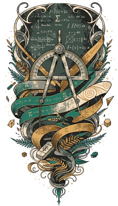 Column Tattoo Mathmatical Free Mathematical Tattoo Art Image - Mathematics, Tattoo, Chalkboard ...
