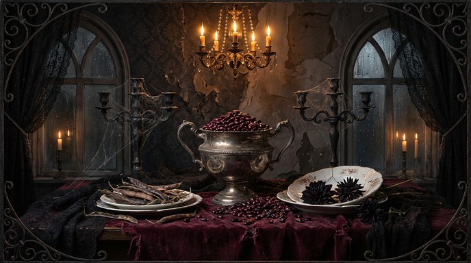 Goth Beans Download Gothic Bean Elegance Image - Victorian, Gothic, Beans | StockCake