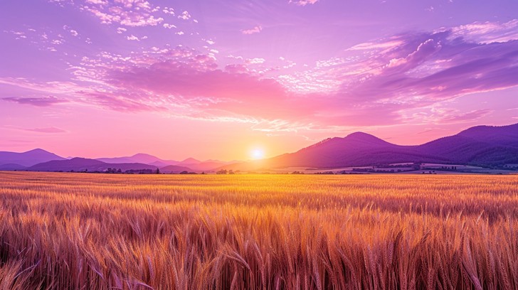 Free Sunset Wheat Field Image - Sunset, Wheat, Field | Download at ...