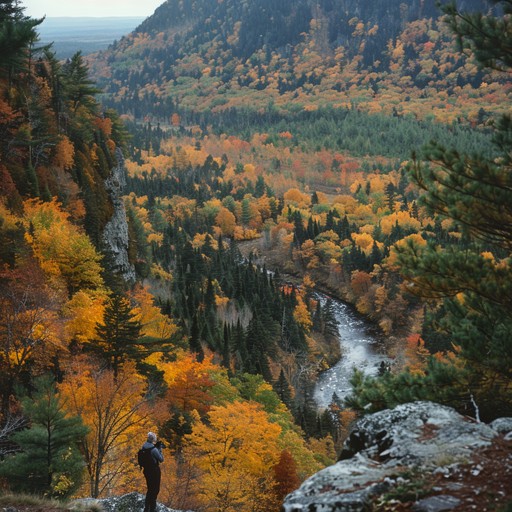 Free Autumn Vista Hiker Image - Autumn, Hiker, Vista | Download at ...