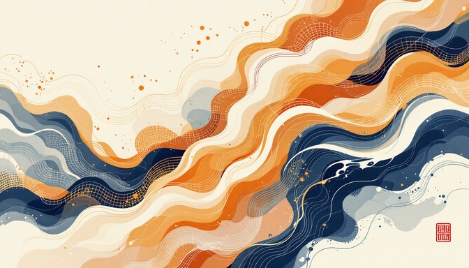 Free Waves Meet Geometry Image - Abstract, Waves, Geometric | Download ...