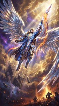 Free Celestial Warrior Ascending Image - Warrior, Wings, Fantasy ...