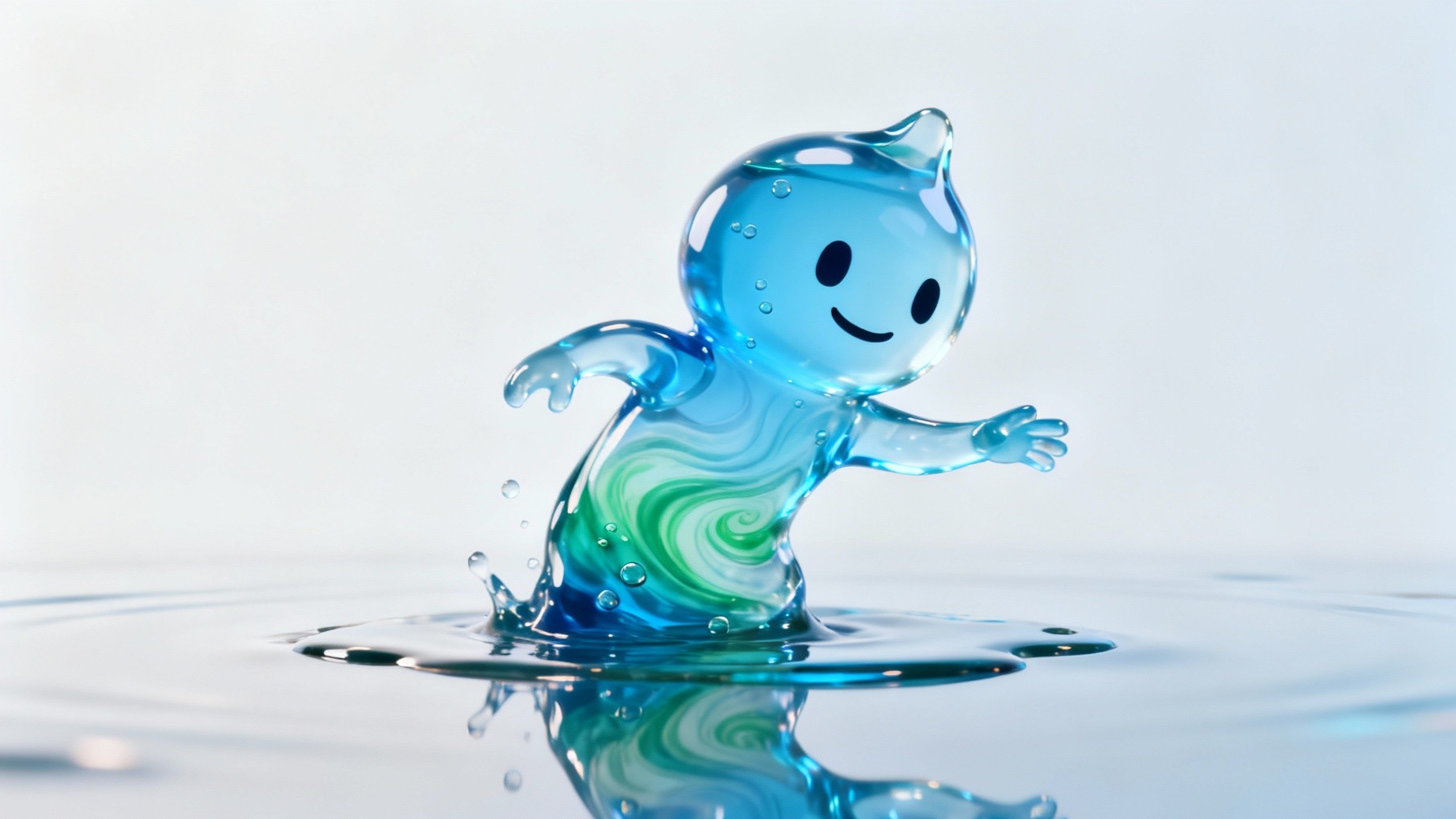 Water Feature Character Free Playful Water Character Image - Liquid, Character, Blue | Download ...