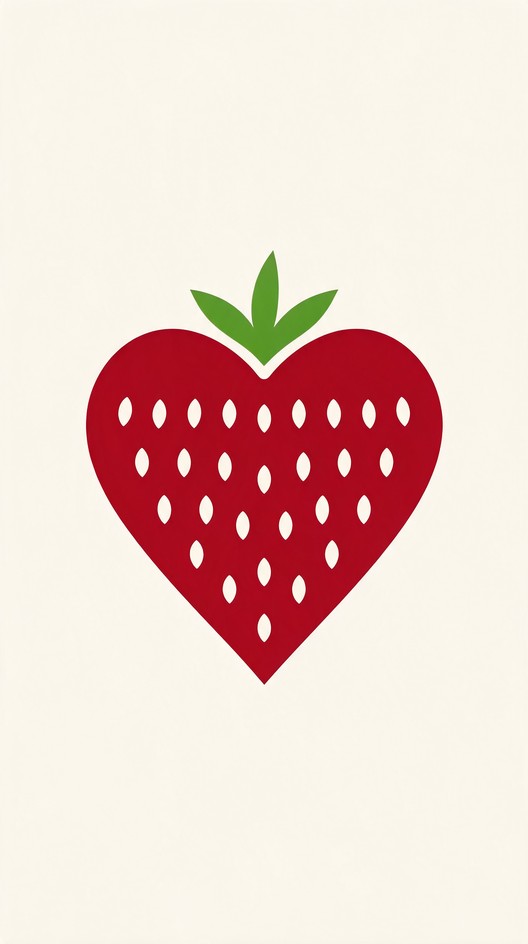 Download Crimson Strawberry Heart Image - Strawberry, Heart, Logo ...