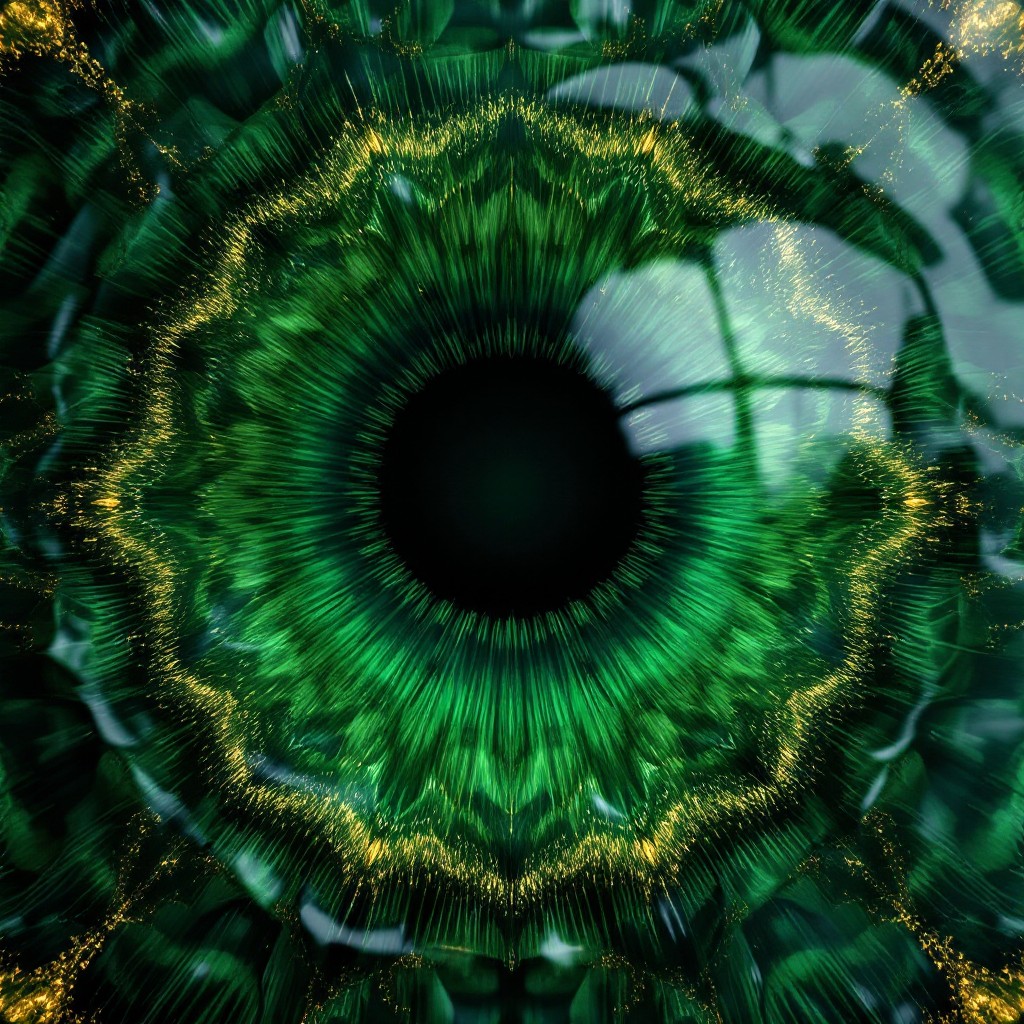 Free Emerald Eye Portal Image - Emerald, Iris, Fractal | Download at ...