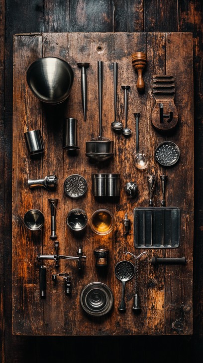 Rustic Baking Tools Free Vintage Kitchen Tools Image - Vintage, Kitchen, Tools | Download ...