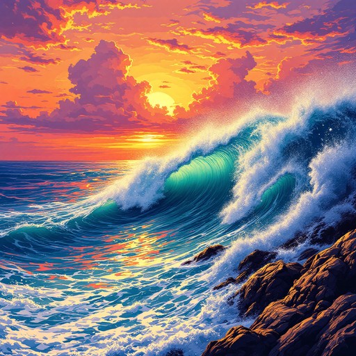Download Pixel Art Ocean Image - Pixelart, Ocean, Sunset | StockCake