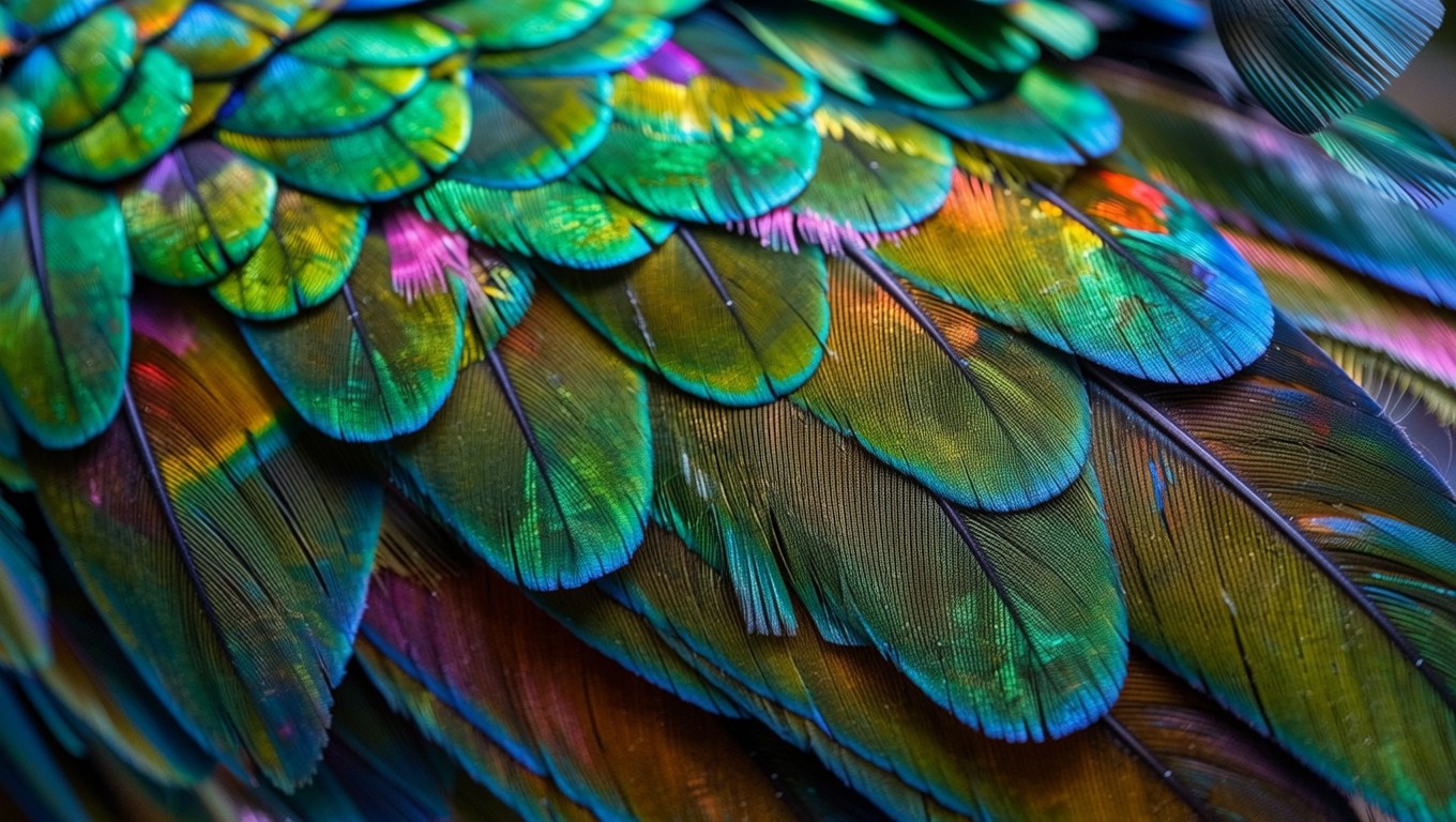 Free Rainbow Wing Pattern Image - Iridescent, Feathers, Hummingbird ...