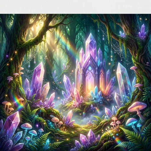 Free Enchanted Crystal Forest Image - Crystals, Enchanted, Forest ...