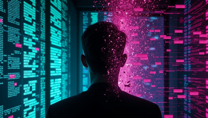 Free Digital Identity Dissolving Image | Download at StockCake